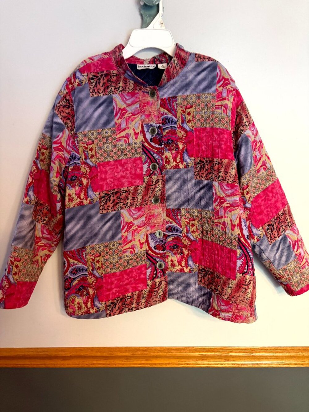 Breckenridge women's quilted Jacket Plus Size 2X Colorful Button Up